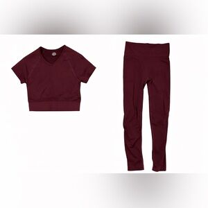Burgundy Activewear Set